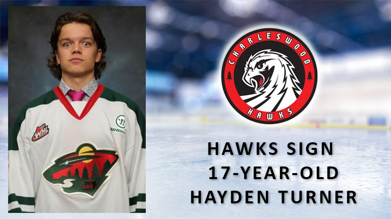 The Charleswood Hawks have protected 2007 born player, Forward Hayden Turner