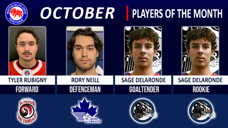 MMJHL Players of the Month - October 2024