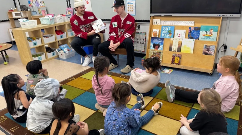 Raiders Visit Elwick School For 2025 I Love To Read Month