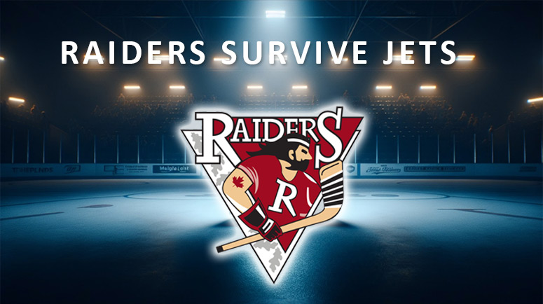 Raiders Outlast Jets in 3-2 Thriller, Led by Savoie’s Stellar Goaltending