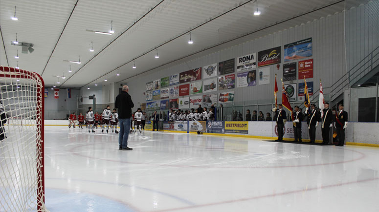 Pembina Valley Twisters Remembrance Day Ceremony