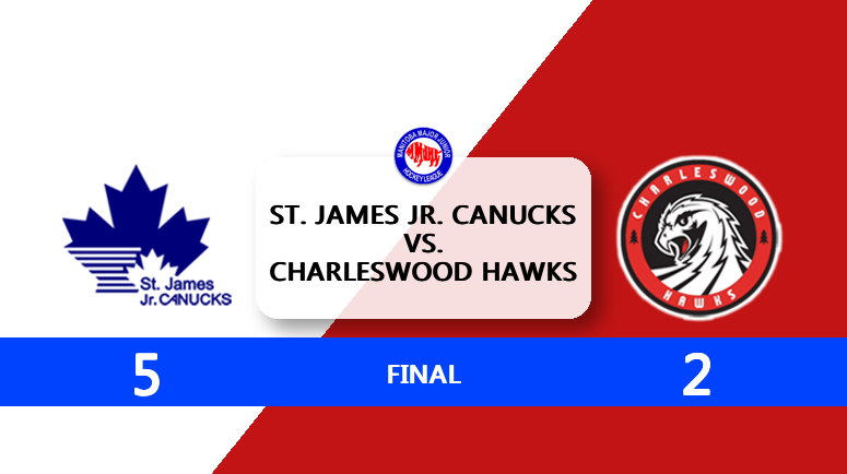 St. James Jr. Canucks Rally Past Hawks 5-2 Behind Ward Hat Trick